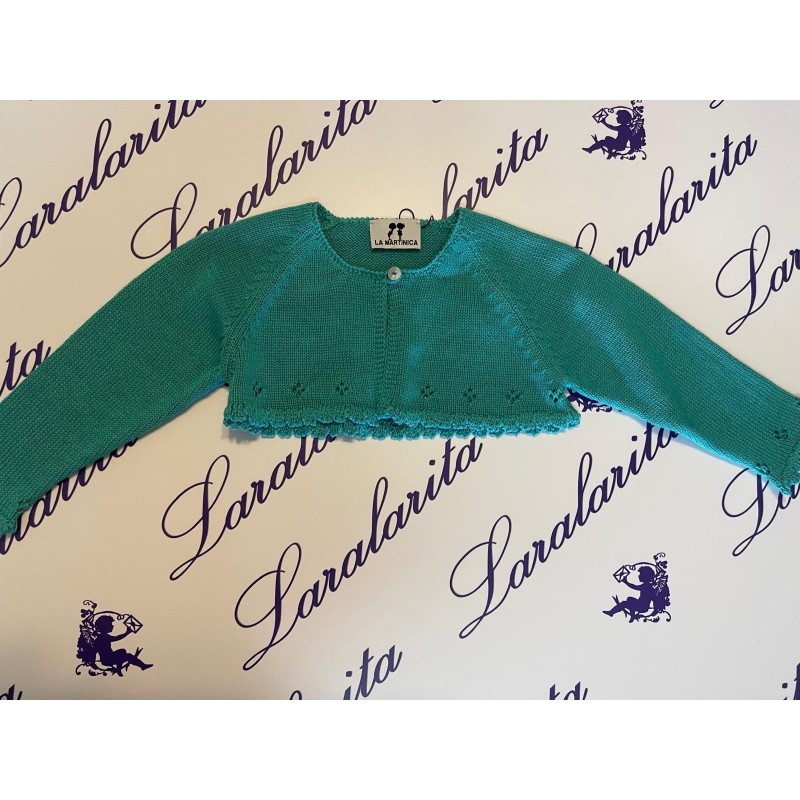 CHAQUETA NIÑA CORTA VERDE