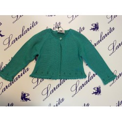 CHAQUETA NIÑA 3/4 VERDE