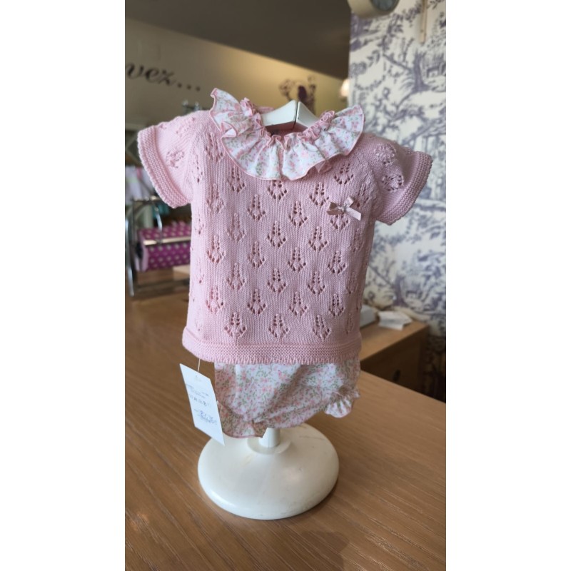 CONJUNTO BEBE CARMEN TABERNER ROSA NUDE